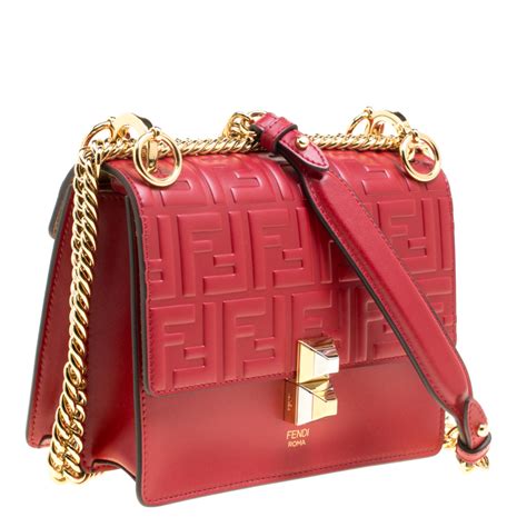 fendi red handbags|genuine Fendi handbags.